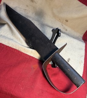 American Civil War Confederate D Guard Bowie Knife – Augusta Arsenal Marked