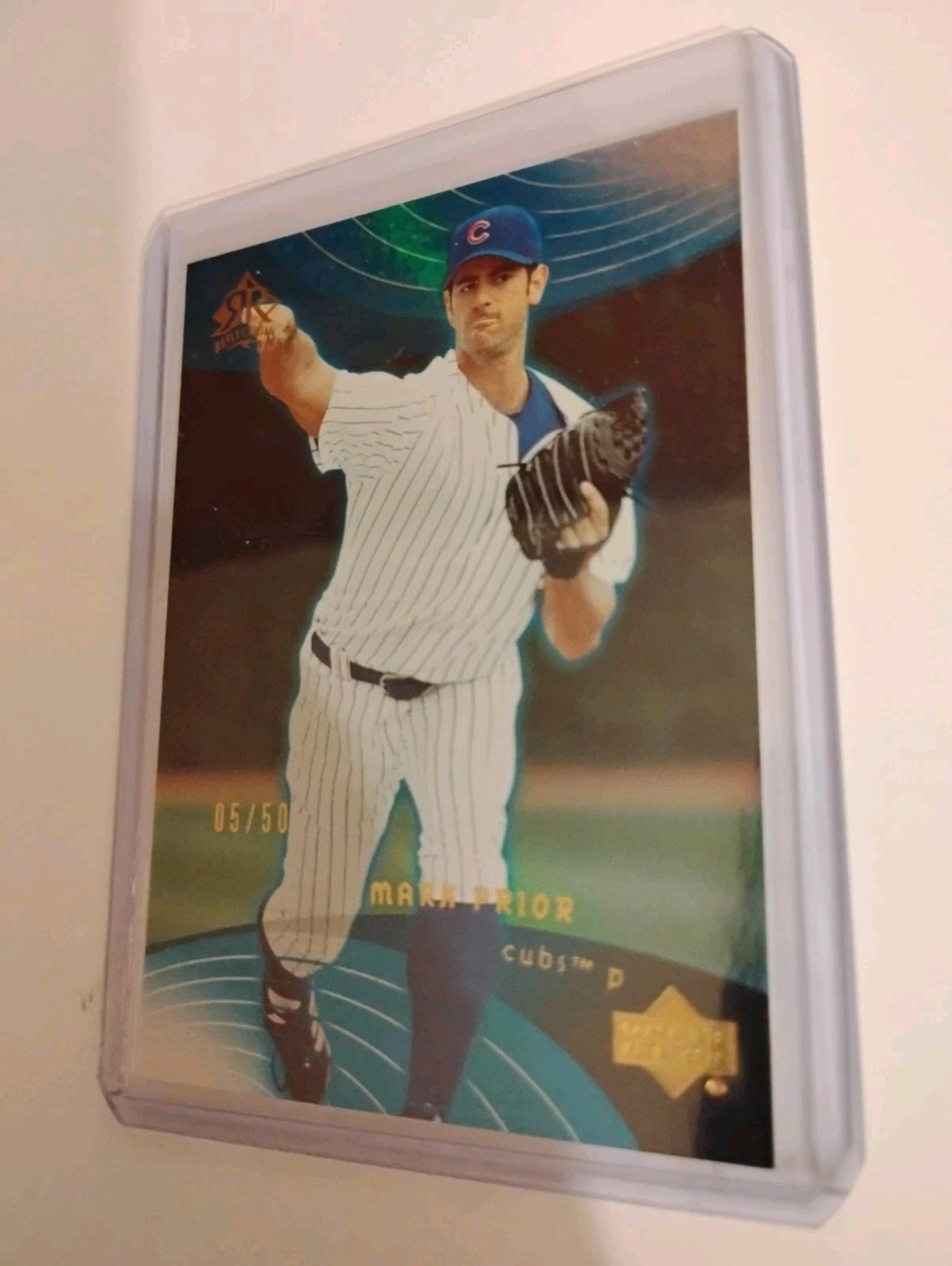 2005 Upper Deck Reflections Mark Prior /50 Chicago Cubs Card #75