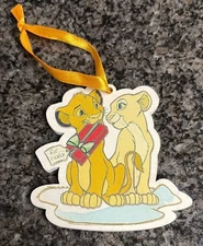 Disney Lion King Simba Nala 2001 Christmas Ornament "For Nala" Gift Wood