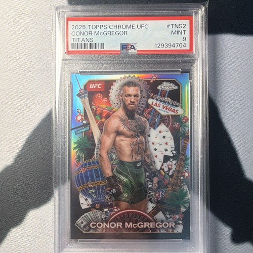 Topps 2025 Topps Chrome UFC Conor McGregor Titans Insert #TNS-2 PSA 9