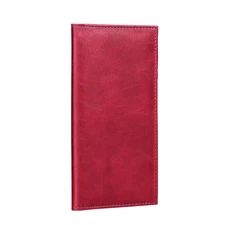 Leather Checkbook Cover for Top and Side Tear Registers Duplicate Checks