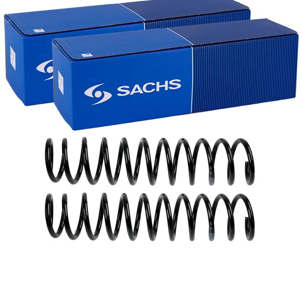2X Sachs Fahrwerksfedern Hinten Passend FÜR Mitsubishi Carisma Space-image