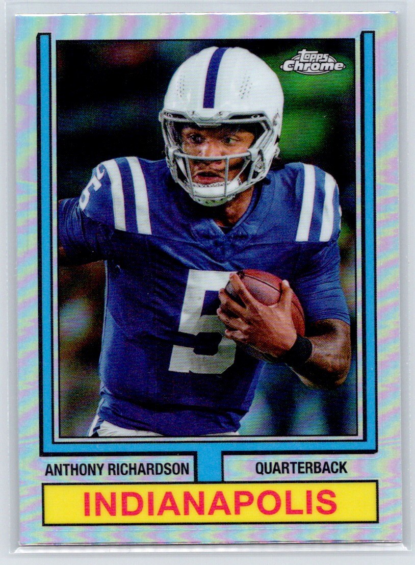 2024 Topps Chrome #74TF-25 Anthony Richardson 1974 Topps Football Refractor
