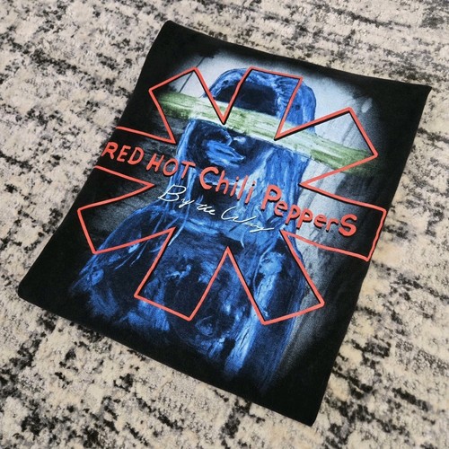 Vtg 2000s Red Hot Chili Peppers T-Shirt Large By The Way Album 2002 Band Tee Y2K