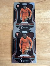 Denzel Dumfries 2022 Rookie Prizm Netherlands 2 Card World Cup. rookie card picture