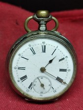 Remontoire cylindre 10 rubis, silver, pocket watch for parts, 183