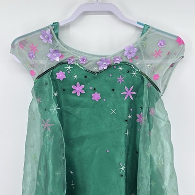 Disney Store Elsa Frozen Fever Spring Green Dress Costume Parks Size 9/10 |  eBay