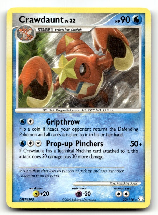 Crawdaunt 22/146 Normal Rare Legends Awakened LP