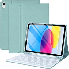 iPad 9.7" Detachable Wireless Keyboard Tablet Case Cover