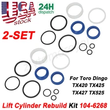 2 Sets Lift Cylinder Rebuild Kit 104-6268 For Toro Dingo TX420 TX425 TX427 TX525