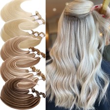 Nail U Tip Glue Fusion Bonding 100 Remy Human Hair Extensions Thick 300Strands