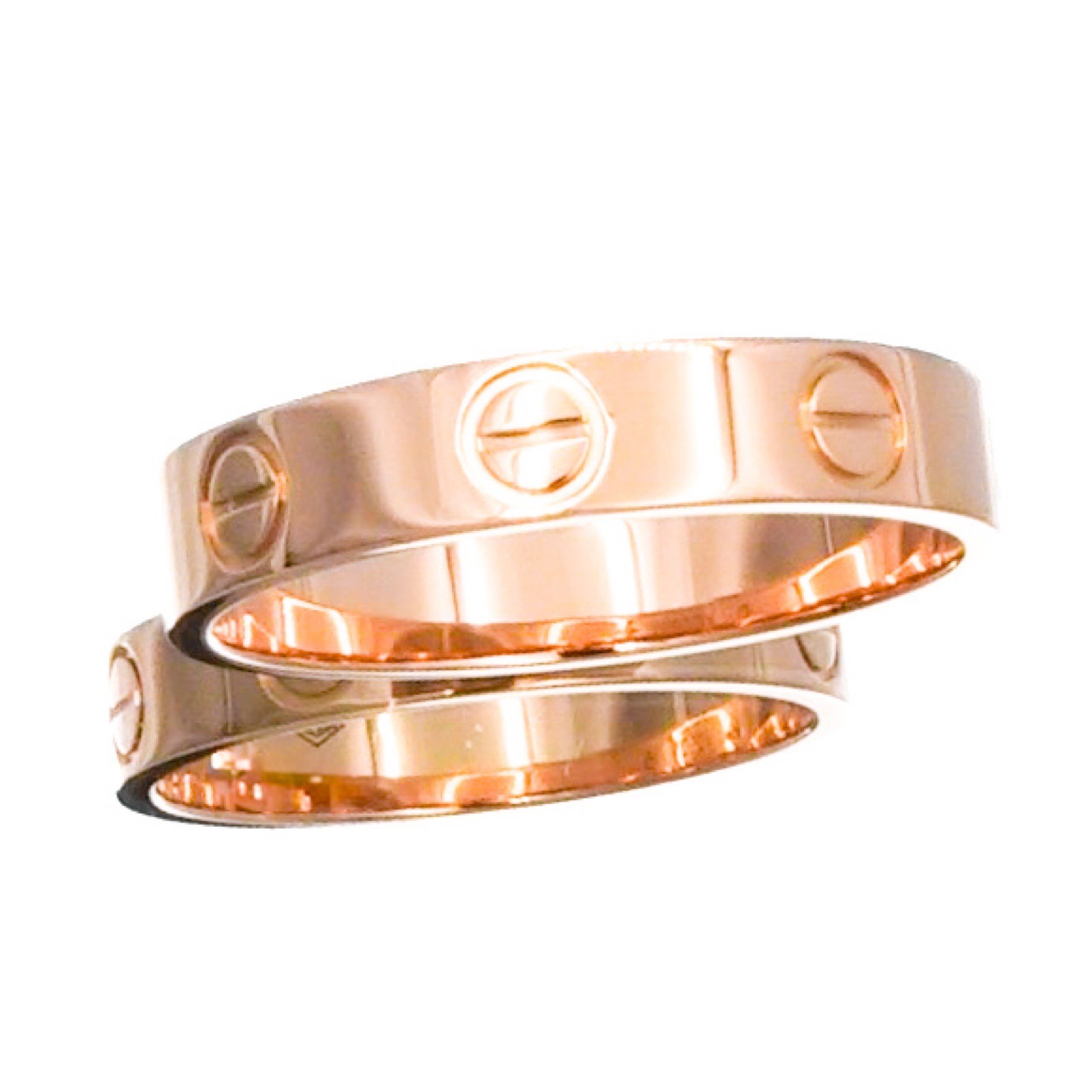 CARTIER Mini love ring PG size 10 10 50 Women Ring