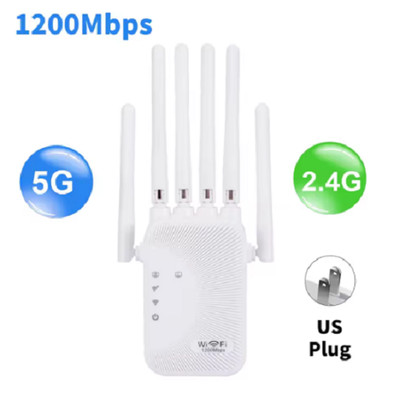 Dual Band Wifi Verstärker AC1200 5G Repeater Netzwerk Expander Range Ext