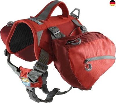 Kurgo Hunderucksack Big Baxter, Hundesatteltasche mit 2 Seitentaschen fürs 