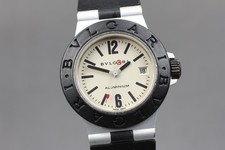 [Casi COMO NUEVO] Reloj de cuarzo bicolor Bvlgari AL29A aluminio fecha esfera crema