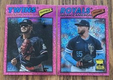 2026 TOPPS HERITAGE CHROME PINK SPARKLE VALUE BOX EXCLUSIVE SHORT PRINT WOW!!