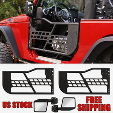 Round Tube Door For 2007-2018 Jeep Wrangler Jk Two-door Version With Mirror Q235