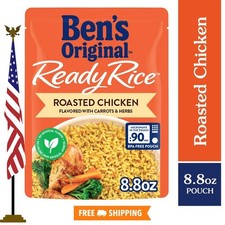 6 pack BEN'S ORIGINAL READY RICE , Roasted Chicken, 8.8 oz. pouch