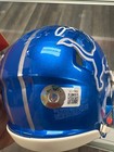Aidan Hutchinson Signed Mini Helmet Lions Autograph Auto BAS Beckett Blue Silver — photo 3