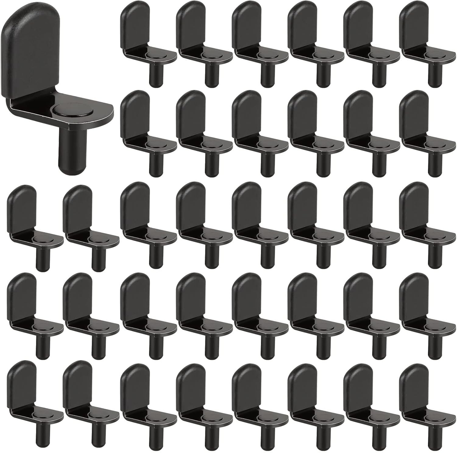 100Pcs Shelf Support Pegs 5mm Cabinet Shelf Pins L-Shaped Shelf Pins Style Metal-image