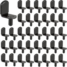 100Pcs Shelf Support Pegs 5mm Cabinet Shelf Pins L-Shaped Shelf Pins Style Metal