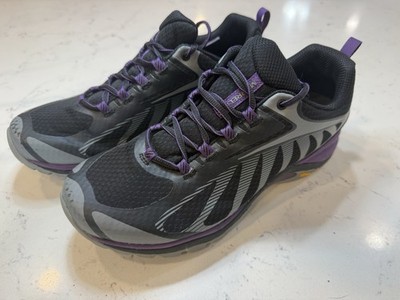 Merrell Siren Edge 3 Shoes Womens Size 10.5 US Black Gray Purple Vibram J034438