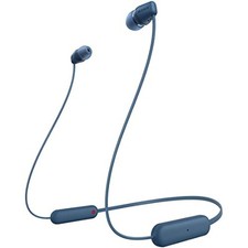 Sony Wireless Earphones WI-C100: Bluetooth compatible/25 hours stamina Blue
