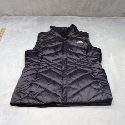 North Face Down Vest Womens Medium? Black Aconcagua 550 Fill Insulated Quilted