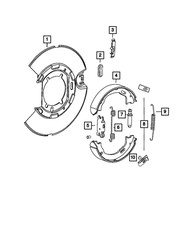 Genuine Mopar Lower Shoe Return Spring 4762116