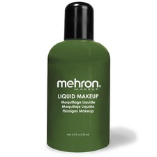 Mehron Makeup Liquid Makeup - GREEN, Face  Body Paint 4.5 Fl Oz Pack of 1 