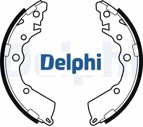 Delphi LS2068 Bremsbackensatz 4 Bremsbacken Trommelbremse FüR Hyundai FüR Kia-image