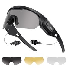 Shooting Glasses ANSI Z87.1 with Earplugs NRR 32dB