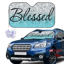 Unique Windshield Sunshade - Blocks UV Rays for Car, Truck, SUV Small Blessed