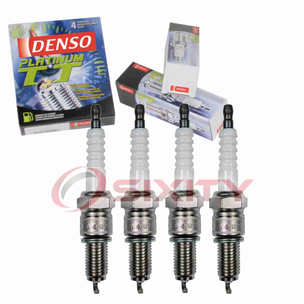4 pc Denso Platinum TT Spark Plugs for 1982-1985 Chevrolet S10 1.9L L4 qy