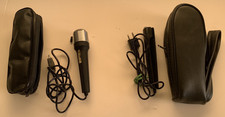 2 vintage microphones with double prong jacks. For parts.
