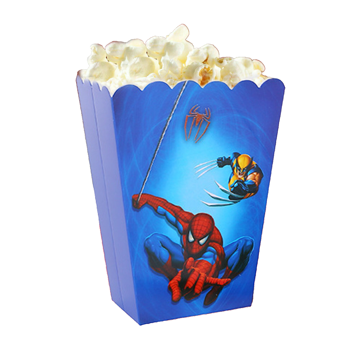 Spiderman Popcorn Box Spider-man Sweets Box Birthday Party Bag