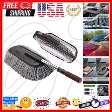 Microfiber Car Duster Scratch-Free, Car Dust Brush for Exterior Cleaning