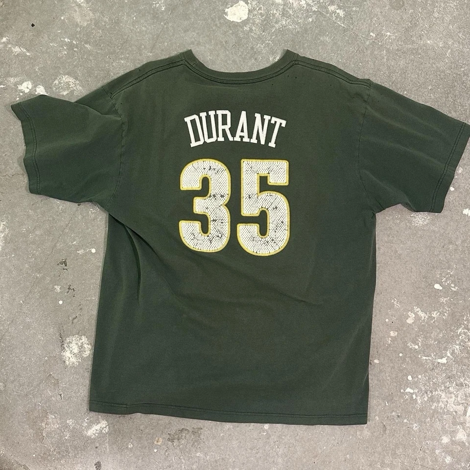 Camiseta Adidas Kevin Durant Vintage Seattle SuperSonics Verde NBA - Raro Hallazgo Foto 2 de 2