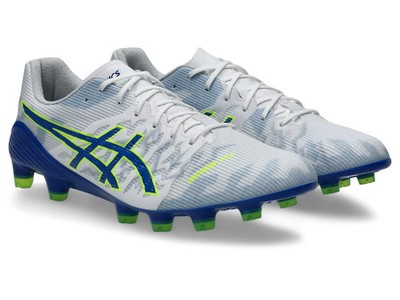 ASICS DS LIGHT ACROS 3 1101A070 105 White Asics Blue Soccer Cleats