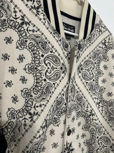 Dogg Supply by Snoop Dogg Paisley Varsity Jacket Men’s Size Medium image 2