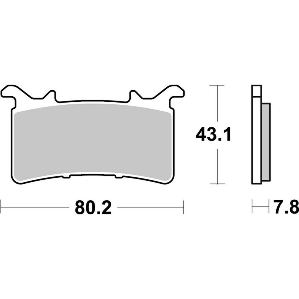 Brembo Carbon Ceramic Brake Pads Set For Competition - 07GR99RC For