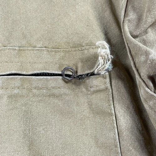 Vtg 60s Bullseye Bill Hunting Jacket Tan Duck Canvas - Mens L - like carhartt image 19