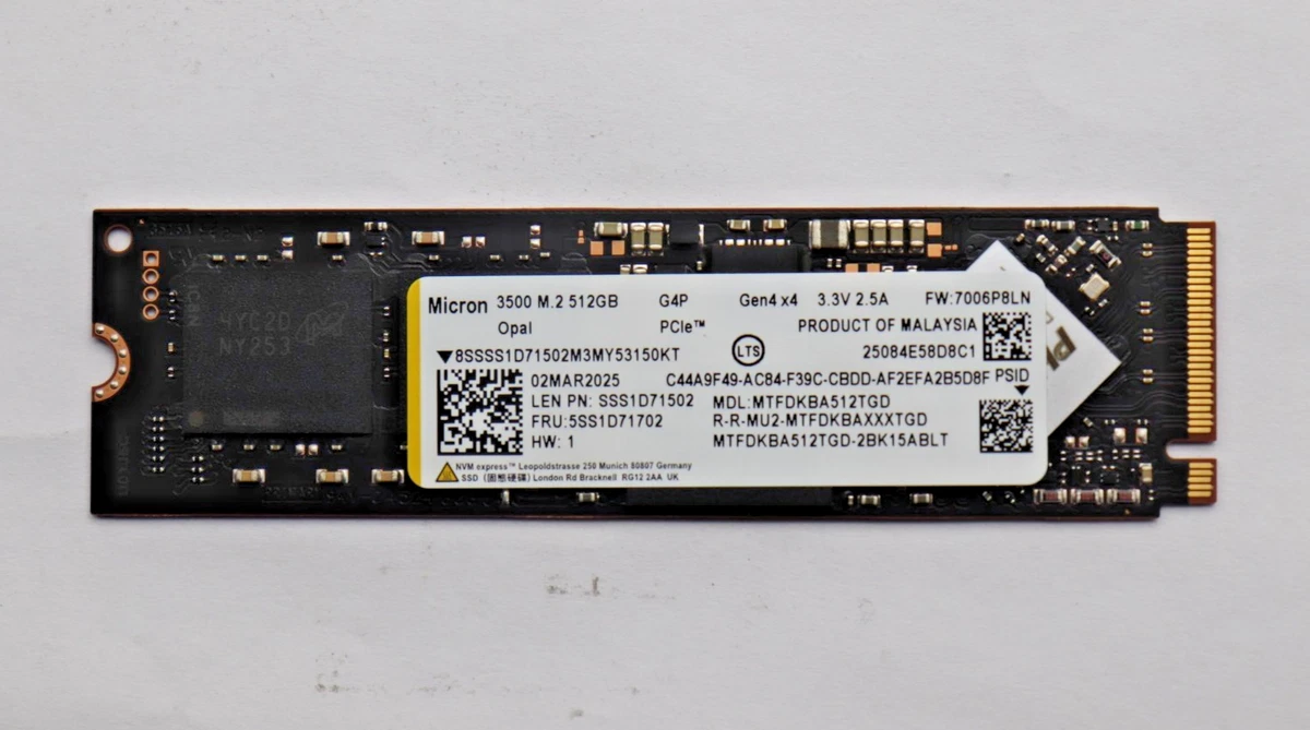 Lenovo M.2 Interface 512 GB Solid State Drives for sale - eBay