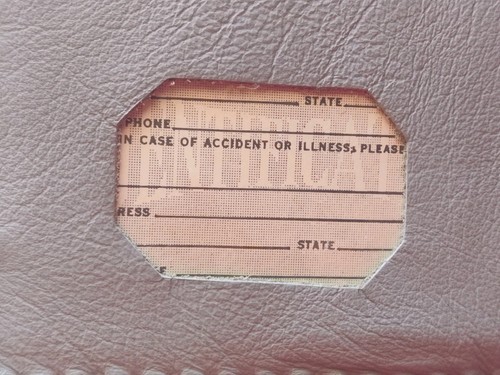 Vintage Tooled Leather Trucker Wallet  - Picture 5 of 13