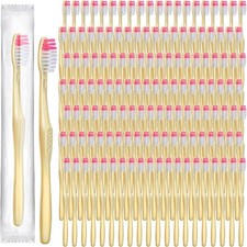 Tessco 1000 Pcs Disposable Toothbrushes Bulk Individually Wrapped Manual Soft Br