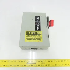 General Electric TH3361 30A Fusible Safety Disconnect Switch 600VAC
