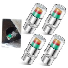 4 Pcs Tire Valve Caps - 36PSI 2.4Bar Car Tire Pressure Monitor Valve Stem Caps