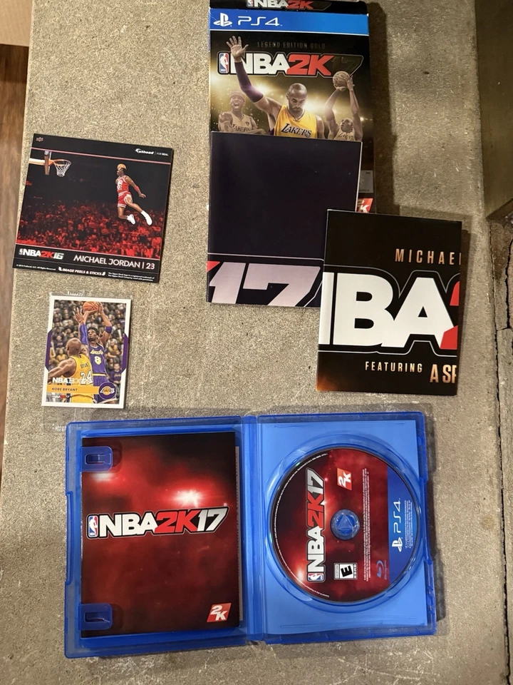 RARE Nba 2k17 Legend Edition PS4 Complete In Box Posters And Card - Image 2 of 2