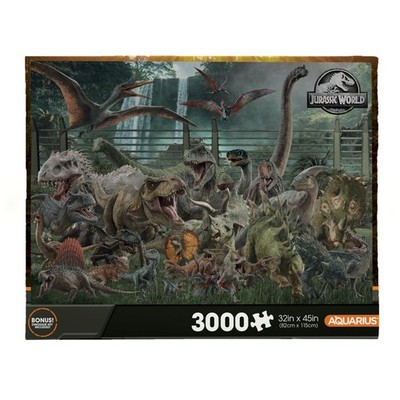 AQUARIUS Jurassic World Size Chart 3000pc Puzzle (3000 Piece Jigsaw Puzzle)