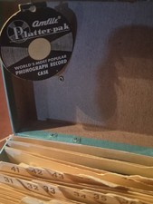 VINTAGE 1959 PLATTER-PAK 700 SERIES STORAGE CASE /45RPM VINYL RECORDS NOS NWT